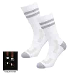 SKARPETY MĘSKIE ODBLASKOWE BIAŁE ROZM. 39-42