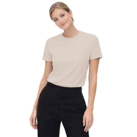 T-SHIRT DAMSKI BASIC BEŻ XL