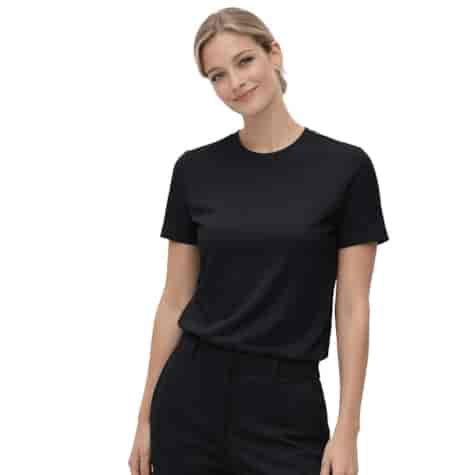 T-SHIRT DAMSKI BASIC CZARNY M