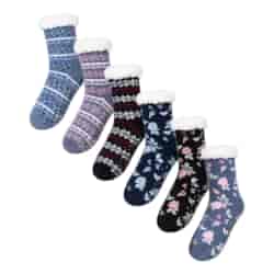 Skarpety zimowe sherpa damskie dark blue 39/41