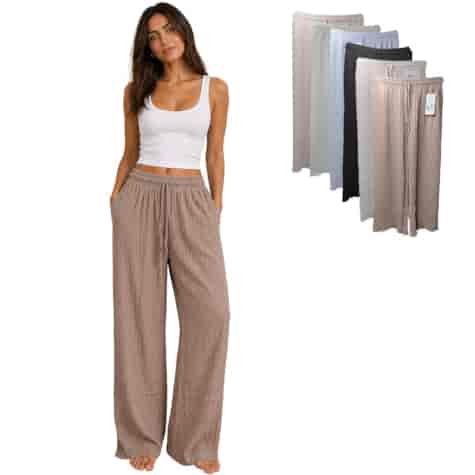 Spodnie damskie materiałowe