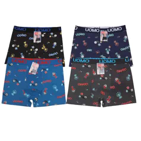 BOKSERKI męskie UOMO we wzory sportowe L-3XL