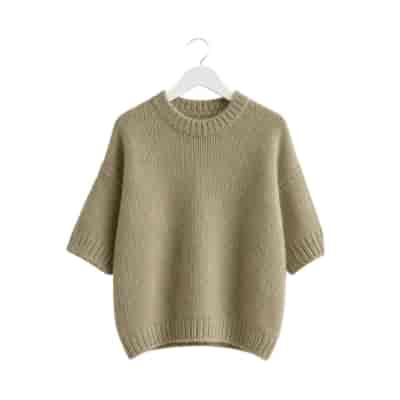 SWETER DAMSKI REJA KHAKI