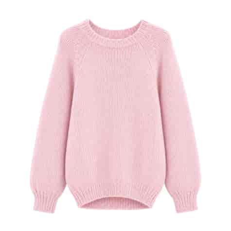 SWETER DAMSKI TEJA PUDROWY RÓŻ