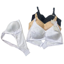 Biustonosz damski miseczka D wzór serduszka