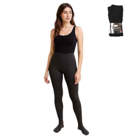 Rajstopy damskie bawełniane czarne