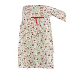 Damska bawełniana koszula nocna z długim rękawem