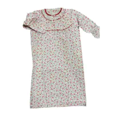 Damska bawełniana koszula nocna z długim rękawem