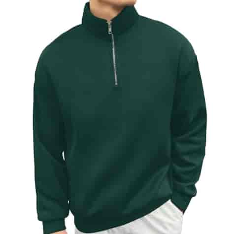 Bluza Męska Z Zamkiem butelkowa zieleń M