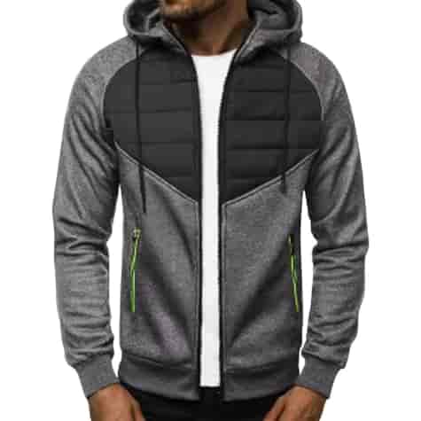 Bluza z kapturem ciemnoszara XL