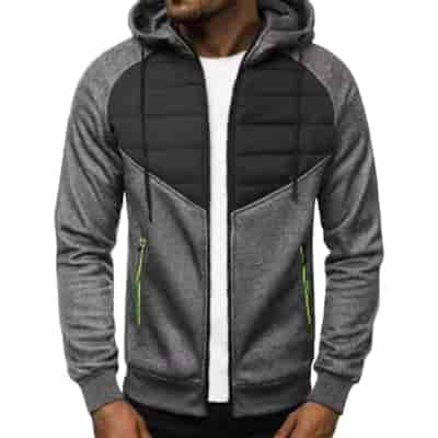 Bluza z kapturem ciemnoszara L