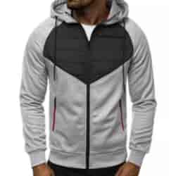 Bluza z kapturem jasnoszara XXL