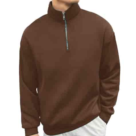 Bluza Męska Z Zamkiem brąz XL