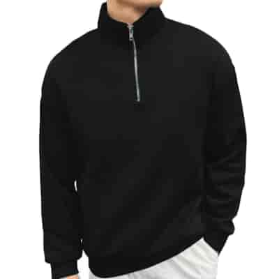 Bluza Męska Z Zamkiem czarna XL