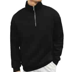 Bluza Męska Z Zamkiem czarna XXL