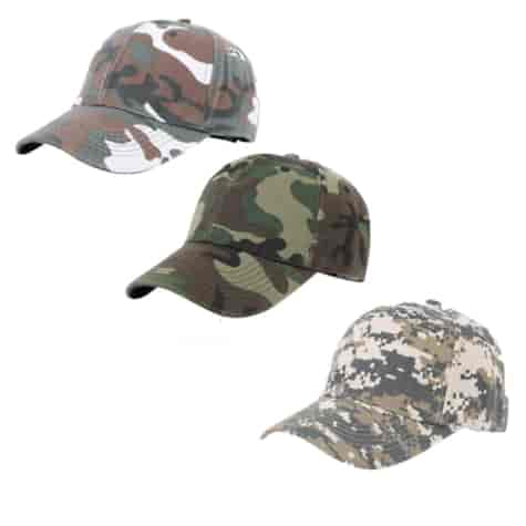 CZAPKA z daszkiem moro CAMO mix kolorów