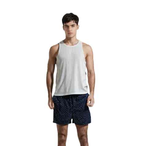 Kąpielówki męskie- czarne- wzór kotwica, XXL