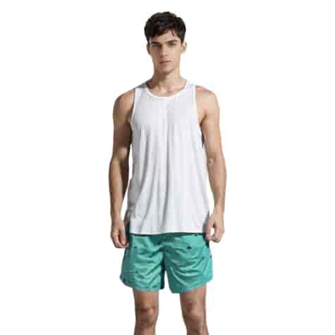 Kąpielówki męskie- turkus- wzór palma, rozmiar M