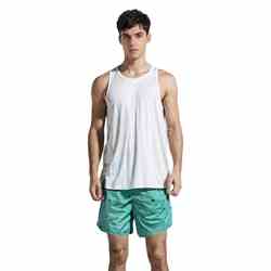 Kąpielówki męskie- turkus- wzór palma, rozmiar XL