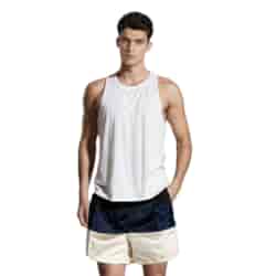 Kąpielówki męskie paski czarny/granat/biały, M