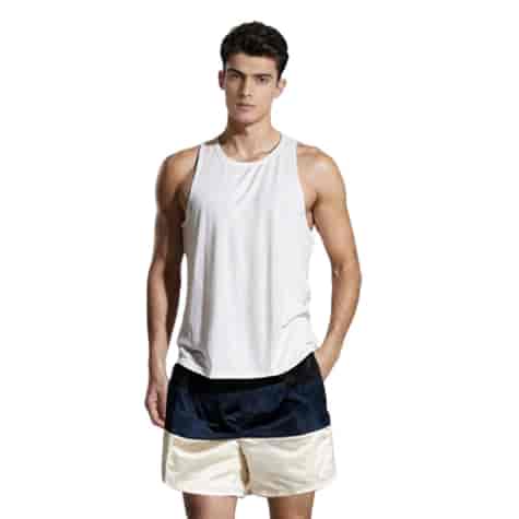 Kąpielówki męskie paski czarny/granat/biały, L