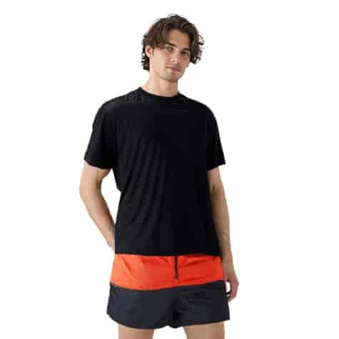 Kąpielówki męskie paski granat/czerwony/granat, XL