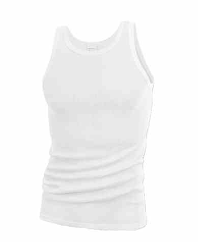 Bawełniana podkoszulka męska prążek  L