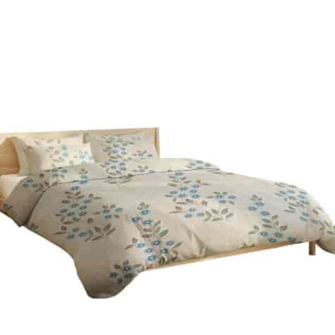 Pościel z mikrofiby FLORE  BLUE 140X200 80x70