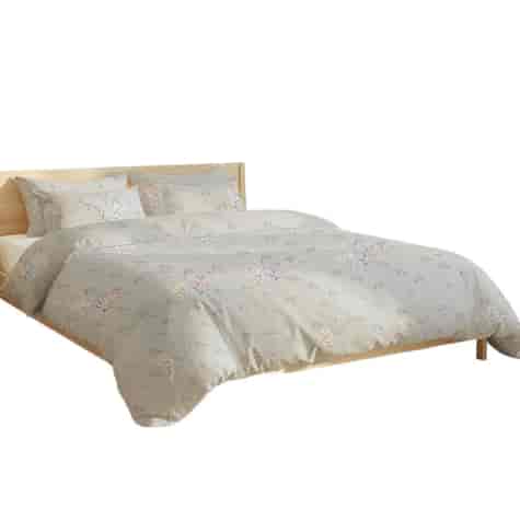 Pościel z mikrofibry FLORE BIANCO 200x220 2x 80x70