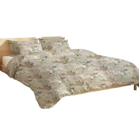 Pościel z mikrofibry FLORE BEIGE 200x220 2x 80x70