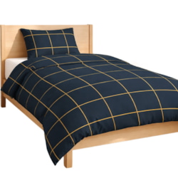 Pościel z mikrofibry BELLA NAVY BLUE 140X200 70x80