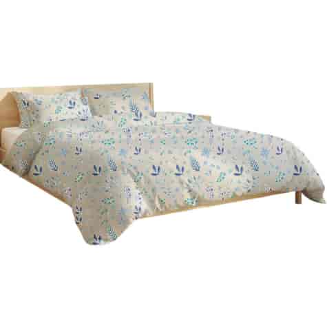 Pościel z mikrofibry HIVER BLUE 160x200 2x 80x70