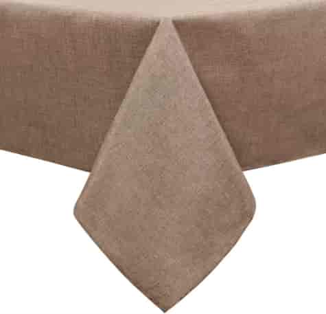 OBRUS SZTUCZNY LEN LILIAN BEIGE 150x300cm