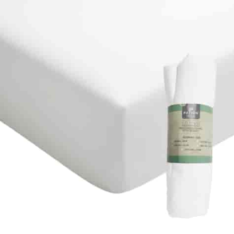 PRZEŚCIERADŁO Z GUMKĄ SIENNA BIAŁY 160X200