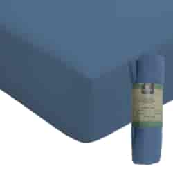 PRZEŚCIERADŁO Z GUMKĄ SIENNA NIEBIESKI 90x200