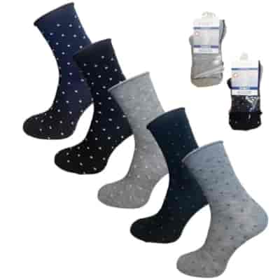 Skarpety damskie bezuciskowe PATION kropki 39-42