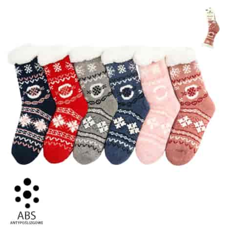 SKARPETY GÓRALSKIE DAMSKIE Z ABS  35-38 39-42