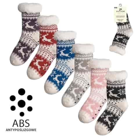 SKARPETY GÓRALSKIE DAMSKIE Z ABS  35-38 39-42