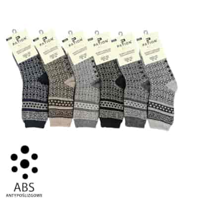 SKARPETY GÓRALSKIE MĘSKIE Z ABS  39-42/ 43-46