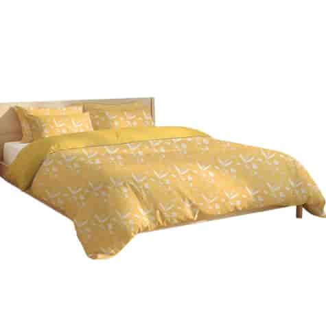 POŚCIEL BAWEŁNA LUCIENNE 160x200 2x70x80cm YELLOW