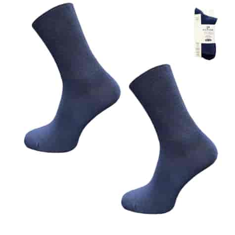 SKARPETY BEZUCISKOWE BAWEŁNIANE RELAX CZARNE 43-46