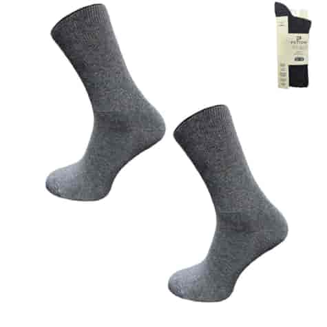 SKARPETY BEZUCISKOWE BAWEŁNIANE RELAX GRAFIT 39-42