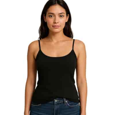 PODKOSZULKA DAMSKA NA RAMIĄCZKU CZARNA L