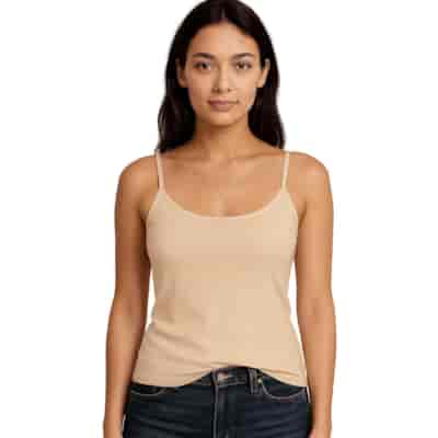 PODKOSZULKA DAMSKA NA RAMIĄCZKU BEŻOWA XL