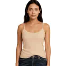 PODKOSZULKA DAMSKA NA RAMIĄCZKU BEŻOWA XXL