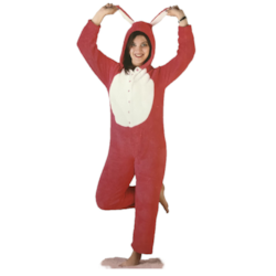 Piżama damska Pajac zapinana z kapturem Mix kolor