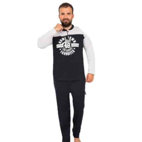 Piżama męska z długim rękawem Raj-Pol