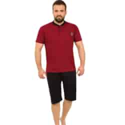 Piżama męska krótki rękaw, krótkie spodnie Raj-Pol