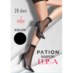 Skarpetki Pation 20 den 2-pak LUISA czarny
