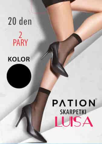 Skarpetki Pation 20 den 2-pak LUISA czarny